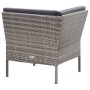 Set de muebles de jardín 6 pzas y cojines ratán sintético gris de vidaXL, Conjuntos de jardín - Ref: Foro24-48938, Precio: 42...