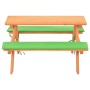 Mesa de pícnic para niños con bancos madera abeto 89x79x50 cm en Conjuntos de jardín | Comprar online en Foru.es