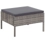 Set de muebles de jardín 6 pzas y cojines ratán sintético gris de vidaXL, Conjuntos de jardín - Ref: Foro24-48938, Precio: 42...