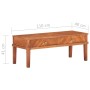 Mueble para TV de madera maciza de acacia 110x40x41 cm de vidaXL, Muebles TV - Ref: Foro24-286577, Precio: 140,97 €, Descuent...