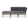 Set de muebles de jardín 3 pzas y cojines ratán sintético gris de vidaXL, Conjuntos de jardín - Ref: Foro24-48962, Precio: 25...