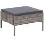 Set de muebles de jardín 3 pzas y cojines ratán sintético gris de vidaXL, Conjuntos de jardín - Ref: Foro24-48962, Precio: 25...