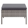 Set de muebles de jardín 3 pzas y cojines ratán sintético gris de vidaXL, Conjuntos de jardín - Ref: Foro24-48962, Precio: 25...