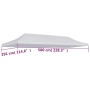 Techo de carpa para celebraciones blanco 3x6 m de vidaXL, Cubiertas para carpas y cenadores - Ref: Foro24-48876, Precio: 77,0...