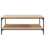 Mesa de centro madera de ingeniería roble Sonoma 100x100x40 cm de vidaXL, Mesas de centro - Ref: Foro24-832844, Precio: 102,8...