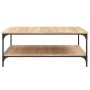 Mesa de centro madera de ingeniería roble Sonoma 100x100x40 cm de vidaXL, Mesas de centro - Ref: Foro24-832844, Precio: 102,8...
