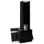 Campana extractora pared acero y vidrio templado negro 60 cm de vidaXL, Extractores - Ref: Foro24-51667, Precio: 145,03 €, De...