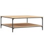 Mesa de centro madera de ingeniería roble Sonoma 100x100x40 cm de vidaXL, Mesas de centro - Ref: Foro24-832844, Precio: 102,8...