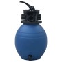 Filtro de arena piscina con válvula de 4 posiciones azul 300 mm en Piscinas | Comprar online en Foru.es
