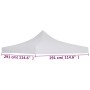 Tejado para carpa de celebraciones blanco 3x3 m de vidaXL, Cubiertas para carpas y cenadores - Ref: Foro24-48875, Precio: 41,...