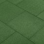 Losetas de goma protección de caídas 6 unidades verde 50x50x3cm en Materiales de construcción | Comprar online en Foru.es