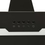Campana extractora pared acero y vidrio templado negro 60 cm de vidaXL, Extractores - Ref: Foro24-51667, Precio: 145,03 €, De...