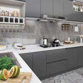 Láminas autoadhesivas muebles PVC gris 500x90 cm de vidaXL, Láminas para ventana - Ref: Foro24-146125, Precio: 19,86 €, Descu...