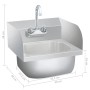 Fregadero lavamanos comercial con grifo de acero inoxidable de vidaXL, Fregaderos - Ref: Foro24-51115, Precio: 181,60 €, Desc...