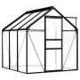 Invernadero de aluminio gris antracita 3,61 m² de vidaXL, Invernaderos - Ref: Foro24-48209, Precio: 303,44 €, Descuento: %