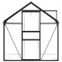 Invernadero de aluminio gris antracita 3,61 m² de vidaXL, Invernaderos - Ref: Foro24-48209, Precio: 303,44 €, Descuento: %