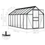 Invernadero con estructura base aluminio gris antracita 8,17 m² de vidaXL, Invernaderos - Ref: Foro24-48219, Precio: 648,18 €...