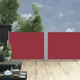 Toldo lateral retráctil rojo 120x1000 cm de vidaXL, Sombrillas - Ref: Foro24-48483, Precio: 69,79 €, Descuento: %