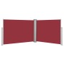 Toldo lateral retráctil rojo 120x1000 cm de vidaXL, Sombrillas - Ref: Foro24-48483, Precio: 69,91 €, Descuento: %