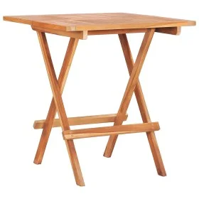 Folding solid teak wood bistro table 60x60x65 cm by vidaXL, Garden tables - Ref: Foro24-48996, Price: 77,48 €, Discount: %