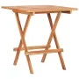 Folding solid teak wood bistro table 60x60x65 cm by vidaXL, Garden tables - Ref: Foro24-48996, Price: 77,48 €, Discount: %