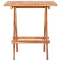 Mesa plegable de bistró de madera maciza de teca 60x60x65 cm de vidaXL, Mesas de jardín - Ref: Foro24-48996, Precio: 95,67 €,...