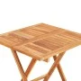 Folding solid teak wood bistro table 60x60x65 cm by vidaXL, Garden tables - Ref: Foro24-48996, Price: 77,48 €, Discount: %