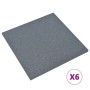 Losetas de goma protección de caídas 6 unidades gris 50x50x3cm en Materiales de construcción | Comprar online en Foru.es