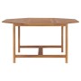 Mesa de jardín de madera maciza de teca 150x150x75 cm de vidaXL, Mesas de jardín - Ref: Foro24-49009, Precio: 187,32 €, Descu...