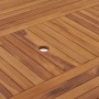 Mesa de jardín de madera maciza de teca 150x150x75 cm de vidaXL, Mesas de jardín - Ref: Foro24-49009, Precio: 187,32 €, Descu...