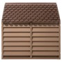Caseta para perros polipropileno marrón 86x84x82 cm en Casetas para perros | Comprar online en Foru.es