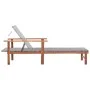 Liege aus massivem Akazienholz und grauem synthetischem Rattan von vidaXL, Liegen - Ref: Foro24-48704, Preis: 80,05 €, Rabatt: %