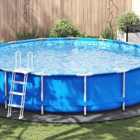 Tapiz de suelo piscina geotextil de poliéster gris claro Ø550cm en Cubiertas de piscina | Comprar online en Foru.es