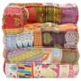 Puf modular de tela patchwork de vidaXL, Cojines para sillas y sofás - Ref: Foro24-287697, Precio: 277,90 €, Descuento: %