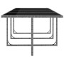 Set comedor de jardín 13 piezas y cojines ratán sintético gris de vidaXL, Conjuntos de jardín - Ref: Foro24-46381, Precio: 1,...