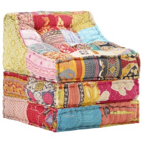 Puf modular de tela patchwork de vidaXL, Cojines para sillas y sofás - Ref: Foro24-287712, Precio: 260,44 €, Descuento: %