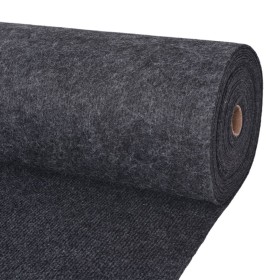 Alfombra para eventos estriada gris antracita 1,2x15 m de vidaXL, Felpudos - Ref: Foro24-287669, Precio: 108,96 €, Descuento: %