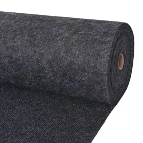Alfombra para eventos estriada gris antracita 1,2x15 m de vidaXL, Felpudos - Ref: Foro24-287669, Precio: 84,53 €, Descuento: %