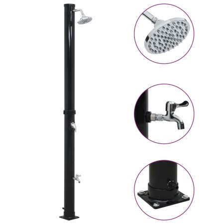 Ducha solar negro 220 cm 20 L de vidaXL, Accesorios para piscinas y spa - Ref: Foro24-92310, Precio: 161,24 €, Descuento: %