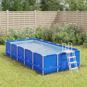 Tapiz de suelo piscina geotextil poliéster gris claro 500x250cm en Cubiertas de piscina | Comprar online en Foru.es