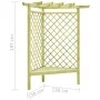 Pérgola esquina y asiento madera pino impregnada 130x130x197 cm de vidaXL, Pérgolas, arcos y enrejados de jardín - Ref: Foro2...