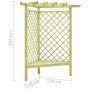 Pérgola esquina y asiento madera pino impregnada 130x130x197 cm de vidaXL, Pérgolas, arcos y enrejados de jardín - Ref: Foro2...