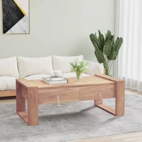 Mesa de centro de madera maciza de teca 110x60x40 cm de vidaXL, Mesas de centro - Ref: Foro24-287892, Precio: 188,68 €, Descu...