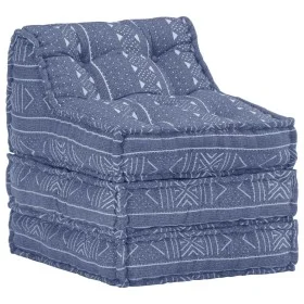 Puf modular de tela Indigo de vidaXL, Cojines para sillas y sofás - Ref: Foro24-287716, Precio: 137,01 €, Descuento: %