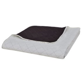Colcha acolchada a doble cara beige marrón 230x260 cm en Ropa de cama | Comprar online en Foru.es