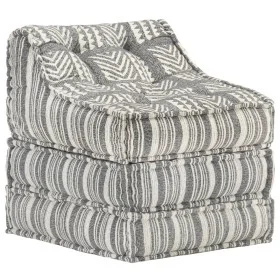 Puf modular de tela de rayas grises de vidaXL, Cojines para sillas y sofás - Ref: Foro24-287713, Precio: 133,71 €, Descuento: %