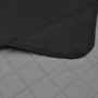 Colcha acolchada a doble cara negro gris 170x210 cm en Ropa de cama | Comprar online en Foru.es