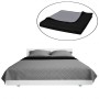 Colcha acolchada a doble cara negro gris 220x240 cm en Ropa de cama | Comprar online en Foru.es