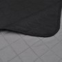Colcha acolchada a doble cara negro gris 220x240 cm en Ropa de cama | Comprar online en Foru.es
