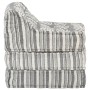 Puf modular de tela de rayas grises de vidaXL, Cojines para sillas y sofás - Ref: Foro24-287713, Precio: 134,70 €, Descuento: %